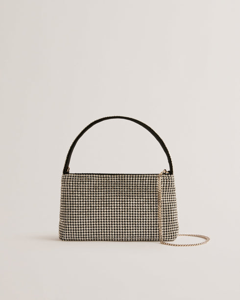 GLITTAR-Bags-It's all in the details: Shoulder bag All-over crystal embellishment Single top handle Removable chain shoulder strap Zip fastening Cotton lining Handle drop: 14cm Dimensions: 14cm x 24cm x 6cm- Ted Baker Romania
